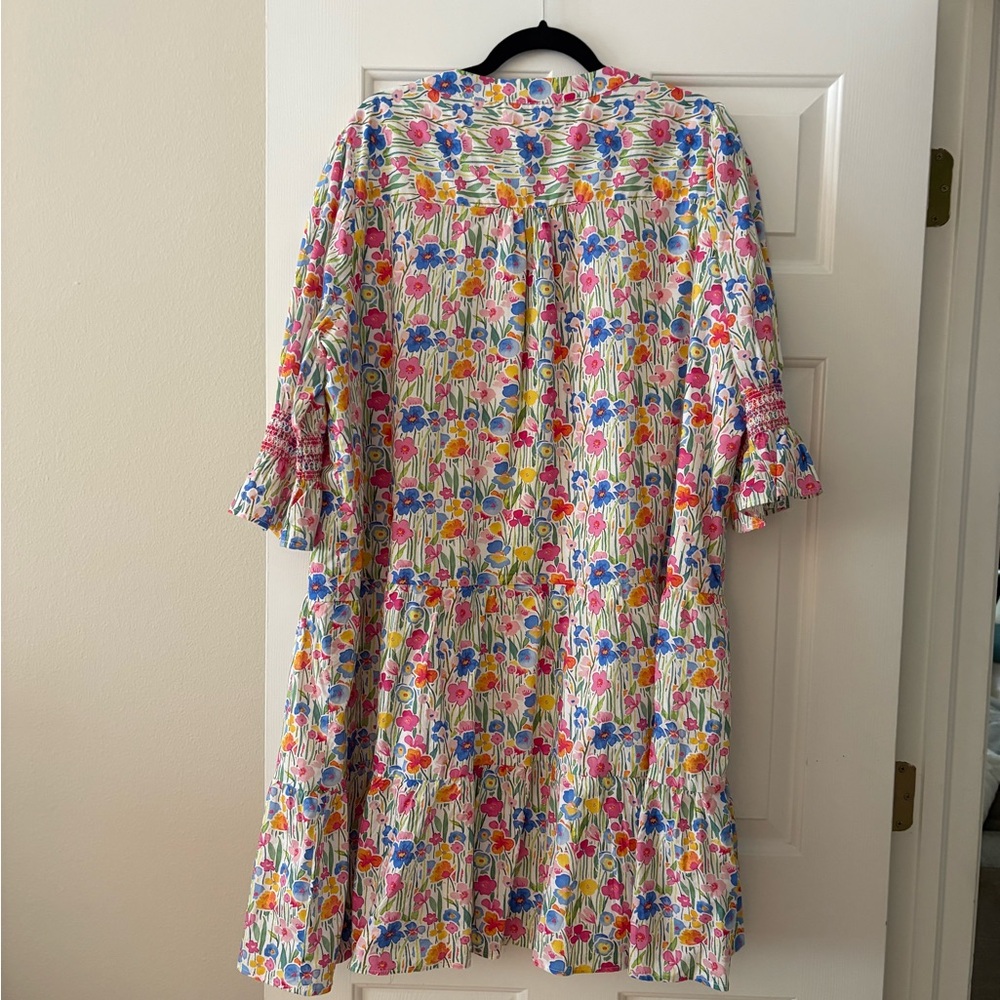 Chic Soul Floral Mini Dress - Multicolor - Picture 2 of 3